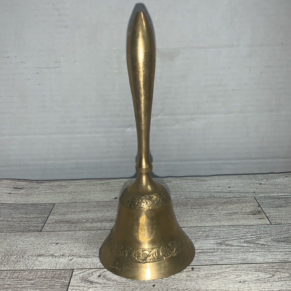 Solid Brass Dinner / School bell 7.5 inch